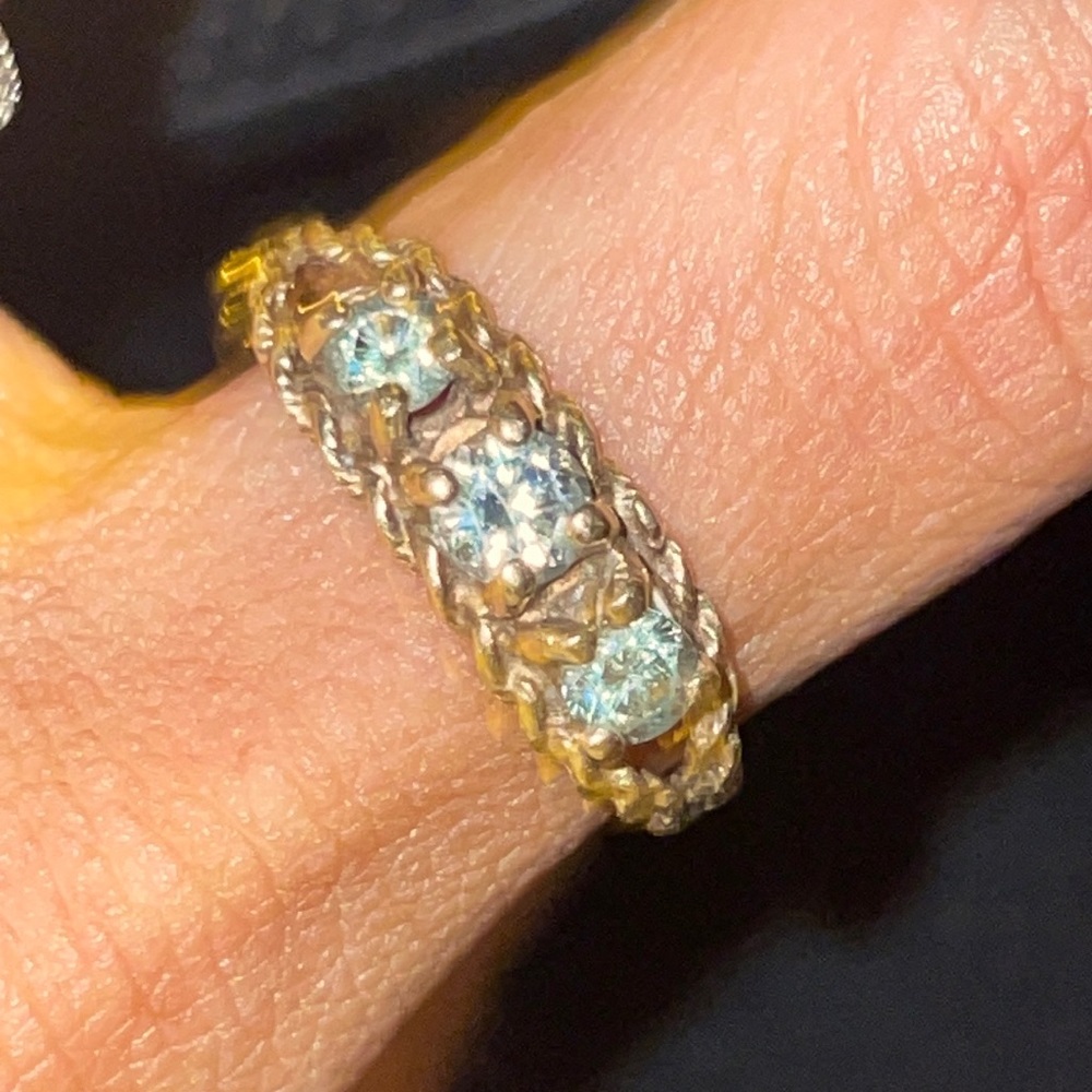 14k moissanite ring